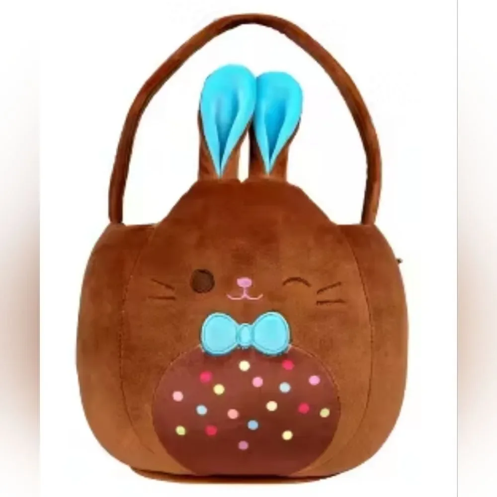 NWT Squishmallow new release 2025 brown Bunny Lancelot Peter Bunny Easter Basket